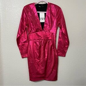 Zara Pink Metallic Dress
